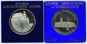 Polish People's Republic set, 100 zloty 1975 Royal Castle in Warsaw, 1977 Wawel Royal Castle (2pcs).