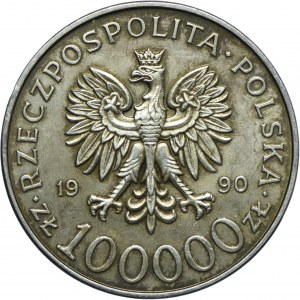 100,000 PLN 1990, Solidarity, TYPE A