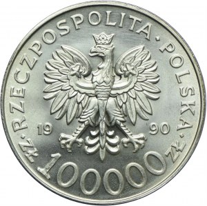 100,000 PLN 1990, Solidarity, TYPE A