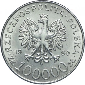 100.000 złotych 1990, Solidarność, TYP A