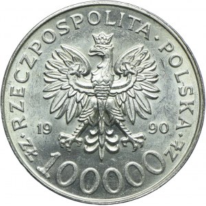 III RP, 100.000 złotych 1990, Solidarność, TYP A