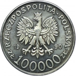 100.000 złotych 1990, Solidarność, TYP A