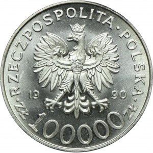 100.000 złotych 1990, Solidarność, TYP A