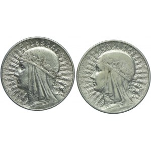 Zestaw II RP, 10 złotych 1932 Głowa Kobiety (2szt.)