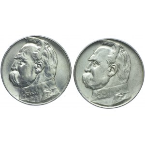 II RP, zestaw 10 złotych 1936 Józef Piłsudski (2szt.)