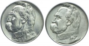 Second Republic set, 10 gold 1936, Jozef Pilsudski (2pcs).
