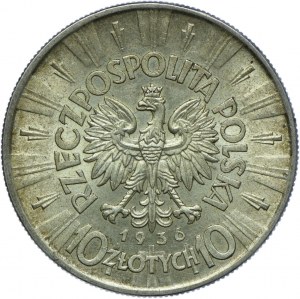 10 zloty 1936, Józef Piłsudski