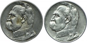 Set II RP, 5 gold 1934, 1936 Józef Piłsudski (2pcs).