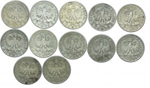 Second Republic set, 2 gold 1932-1934, Head of a Woman (12pcs.)