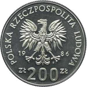 200 złotych 1986 Ochrona Środowiska - Sowa, PRÓBA
