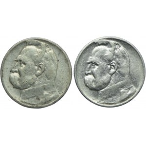 Zestaw II RP, 2 złote 1934, Józef Piłsudski (2szt.)