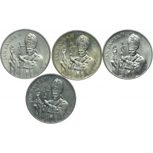 PRL, 10.000 złotych 1987, Jan Paweł II (4szt.)