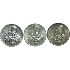 Zestaw PRL, 10.000 złotych 1987, Jan Paweł II (3szt.)