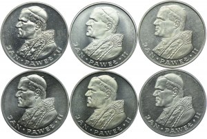 PRL set, 1000 gold 1982, 1983, John Paul II (6pcs).