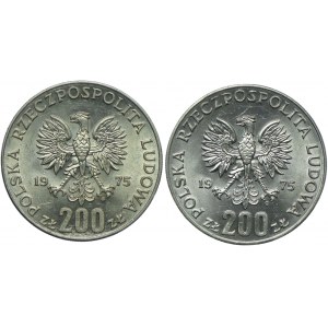 Zestaw PRL, 200 złotych 1975 Żołnierze (2szt.)