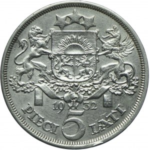 Łotwa, 5 lati (łatów) 1932 Londyn