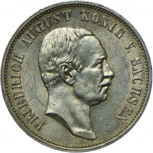 Germany, Saxony, Frederick August III, 3 marks 1913 E, Muldenhütten