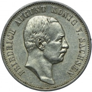 Niemcy, Saksonia, Fryderyk August III, 3 marki 1909 E, Muldenhütten