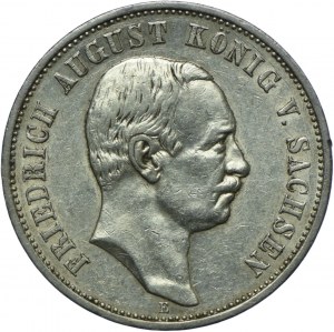 Germany, Saxony, Frederick August III, 3 marks 1909 E, Muldenhütten