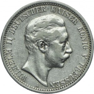 Germany, Prussia, Wilhelm II, 2 marks 1904 A, Berlin