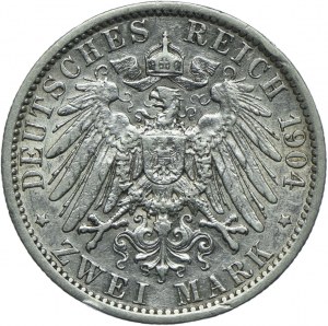 Germany, Prussia, Wilhelm II, 2 marks 1904 A, Berlin