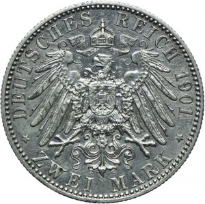 Germany, Prussia, Wilhelm II, 2 marks 1901 Berlin