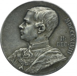 Austria, Franz Joseph I, Te Salvo Austria Salva Medal , medal commemorating the 50th anniversary of the Emperor's reign in 1898.