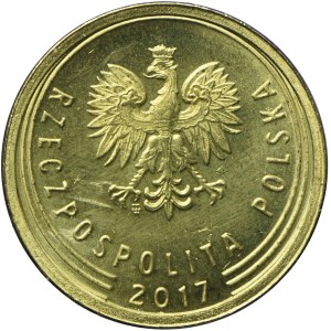 2 grosze 2017 Warszawa - SKRĘTKA około 45 stopni