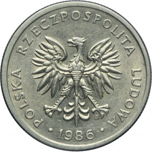 20 złotych 1986, SZEROKA DATA