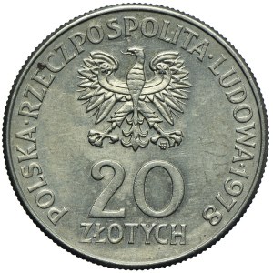 20 złotych 1978 Pierwszy Polak w kosmosie - destrukt z łezką