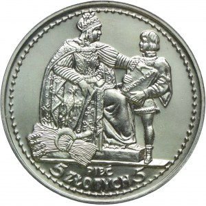 5 złotych 1925 (2000) Konstytucja, KOPIA NEFRYT
