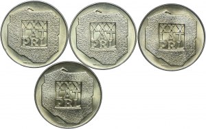 PRL set, 200 gold 1974, XXX years of PRL (4 pcs.)