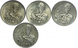 People's Republic of Poland, 10,000 zloty 1987 John Paul II set (4pcs).