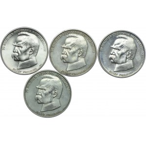 PRL, 50.000 złotych 1988 Józef Piłsudski (4szt.)