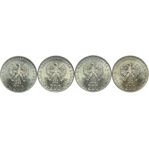 PRL, 200 złotych 1976 Olimpiada (4szt.)