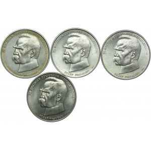 PRL, 50.000 złotych 1988 Józef Piłsudski (4szt.)