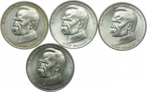 People's Republic of Poland set, 50,000 gold 1988, Jozef Pilsudski (4pc).