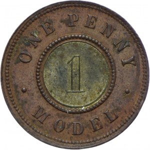 Great Britain, Victoria, 1 penny no date (1844) SAMPLE