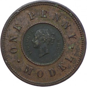 Great Britain, Victoria, 1 penny no date (1844) SAMPLE