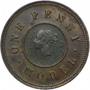 Great Britain, Victoria, 1 penny no date (1844) SAMPLE