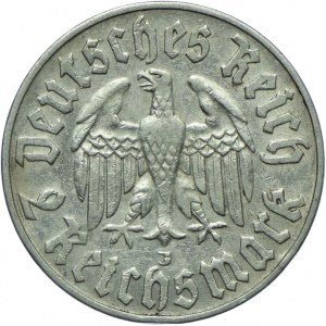 Germany, Third Reich, 2 marks 1933 J, Hamburg, Martin Luther