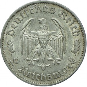 Niemcy, III Rzesza, 2 marki 1934 F, Stuttgart