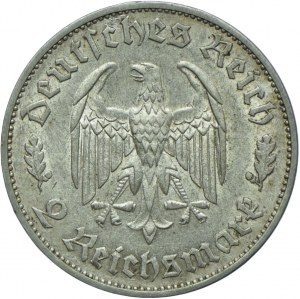 Germany, Third Reich, 2 marks 1934 F, Stuttgart