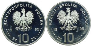 Third Republic set, 10 zloty 1995 Wincenty Witos, Athens - Atlanta (2pcs).