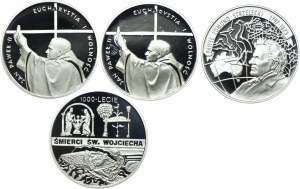 Third Republic set, 10 gold 1997 John Paul II, Edmunt Strzelecki, 1000th anniversary of St. Adalbert's death (4pc).
