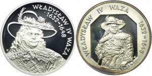 Third Republic set, 10 gold 1999 Wladyslaw IV Vasa, half figure, bust (2pcs).