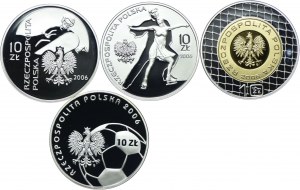 Third Republic set, 10 gold 2006 Tutyn 2006, World Cup - Germany 2006 (4pcs).
