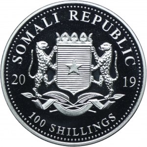 Somalia, 100 shillings 2019 Animals of Africa - Leopard