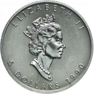 Kanada, Elżbieta II, 5 dolarów 1990