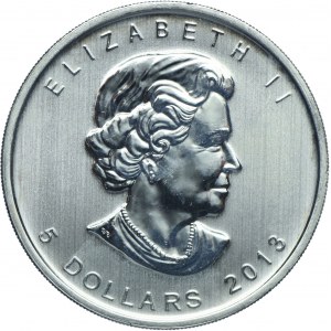 Kanada, Elżbieta II, 5 dolarów 2013 Dzika przyroda Kanady - widłoróg amerykański